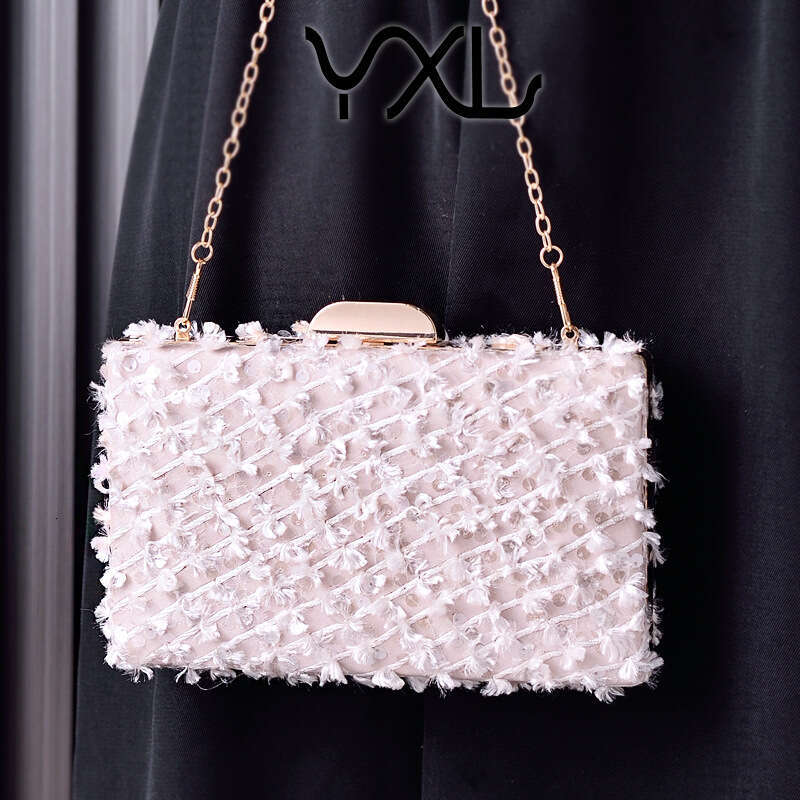 Dinner Bag New Bead Banquet Velvet Cheongsam Black Versatile High End Dress Bag KQ