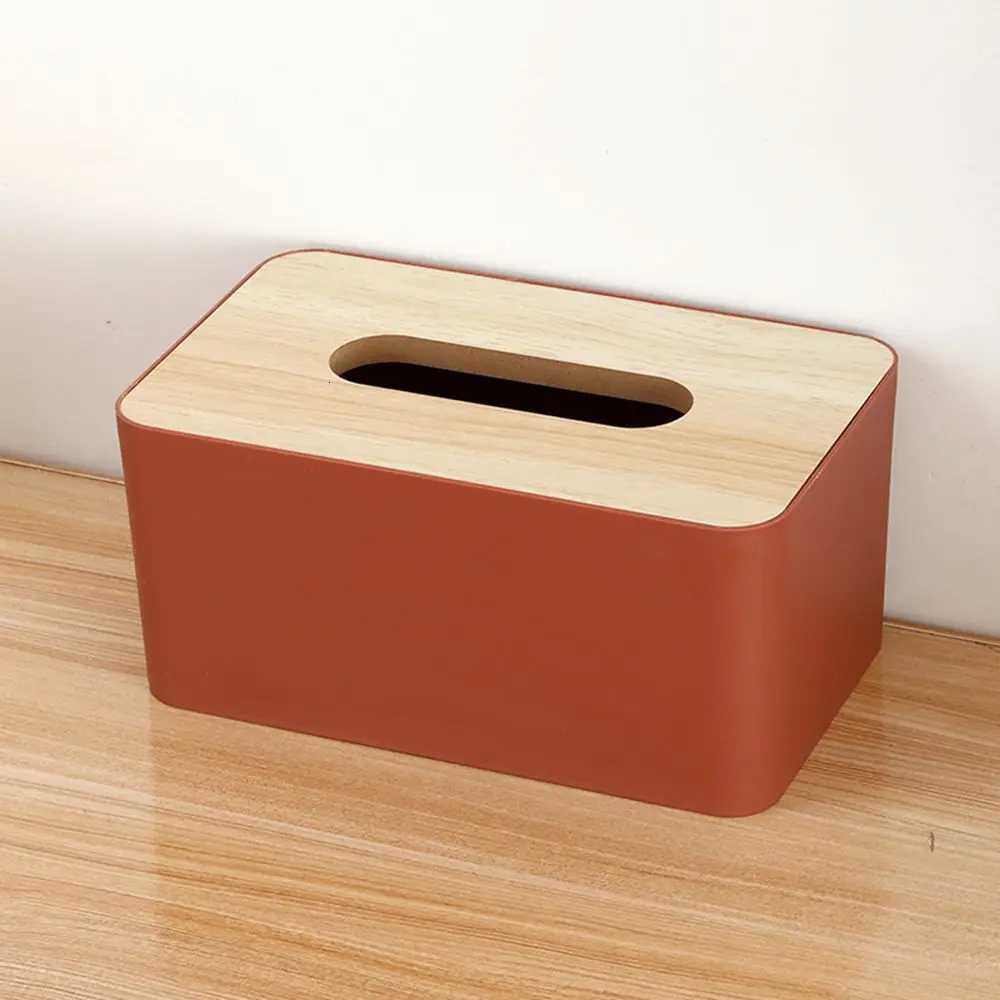Household Tissue Box Cover Removable Desktop Tissue Holder Home Office Bathroom Paper Storage Case Table DecorationM251124
