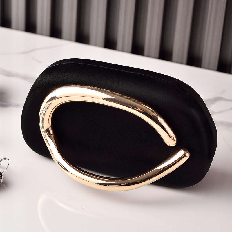 Dinner Bag Round Box Banquet PU Gold Fashion Handheld Bag KQ