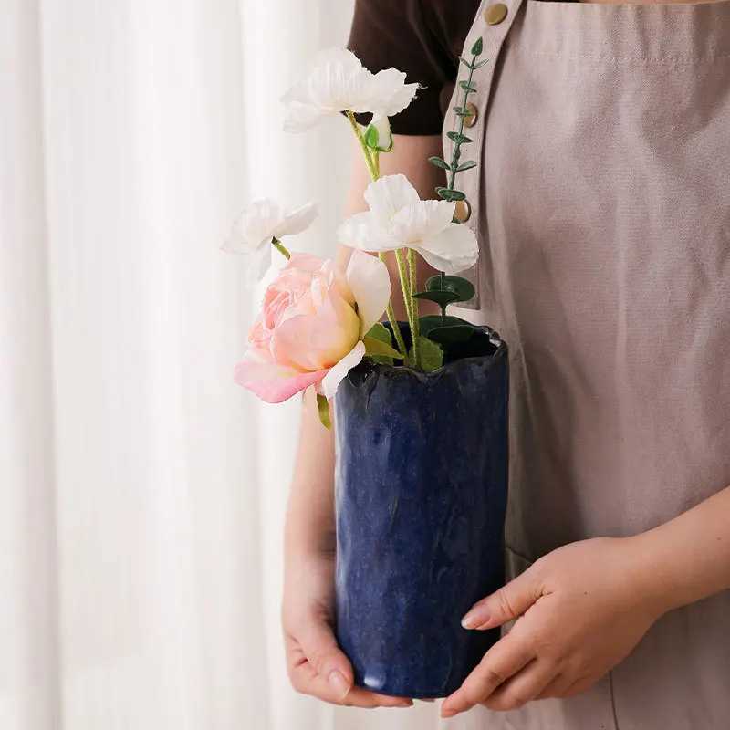 European Light Luxury High-end Vase Home Soft Mini Hydroponic Vase Decorative Ornament Flower Arrangement Ceramic Vase C251124