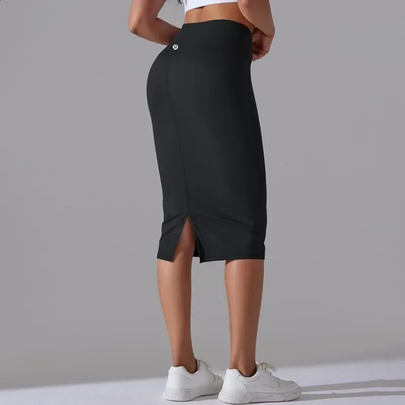 Sexy nude touch fabric suitable for womens tube skirts high waisted elastic split with hips women 250417