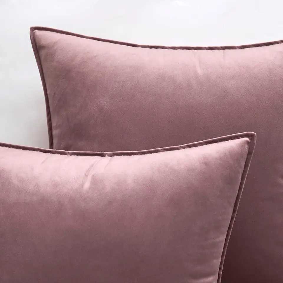 Mauve Velvet Cushion Covers for Sofa Nordic Gift Luxury Decorative Pillow Cover Ultra Soft Pillowcase 45x45cm 30x50cm Cojines G251124