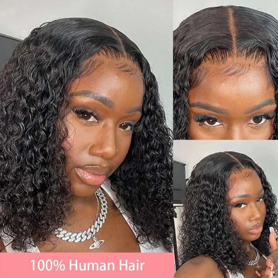 Density HD X Jerry Curly Bob X Closure Loose Deep Wave Lace Front Wig Remy Human Hair Tote Bag Tote Bag