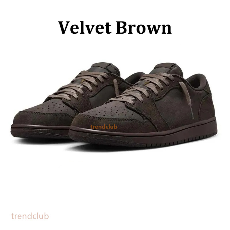 Trainers J1 1 Low Sports Shoes Mans Wen 1S Rrse TS Military Blue Veet Brown Mocha eS Basketball Shoes Elephant Dark Medium Olive Neutral White Sneaker