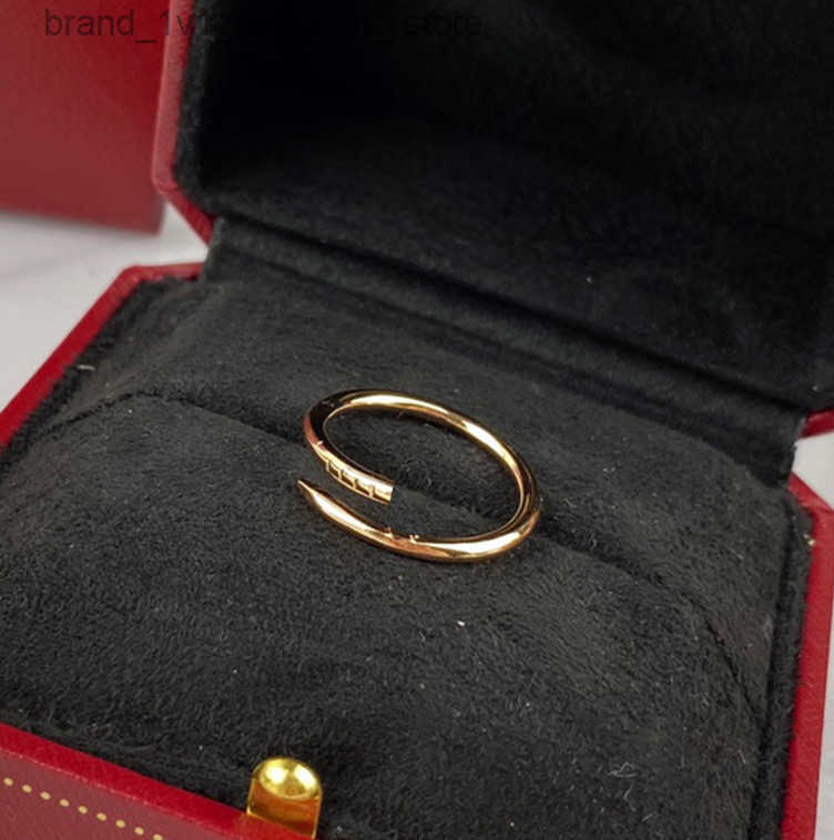 Thin nail ring sterling silver hollow tube material outer layer gold-plated counter quty TOP S251115