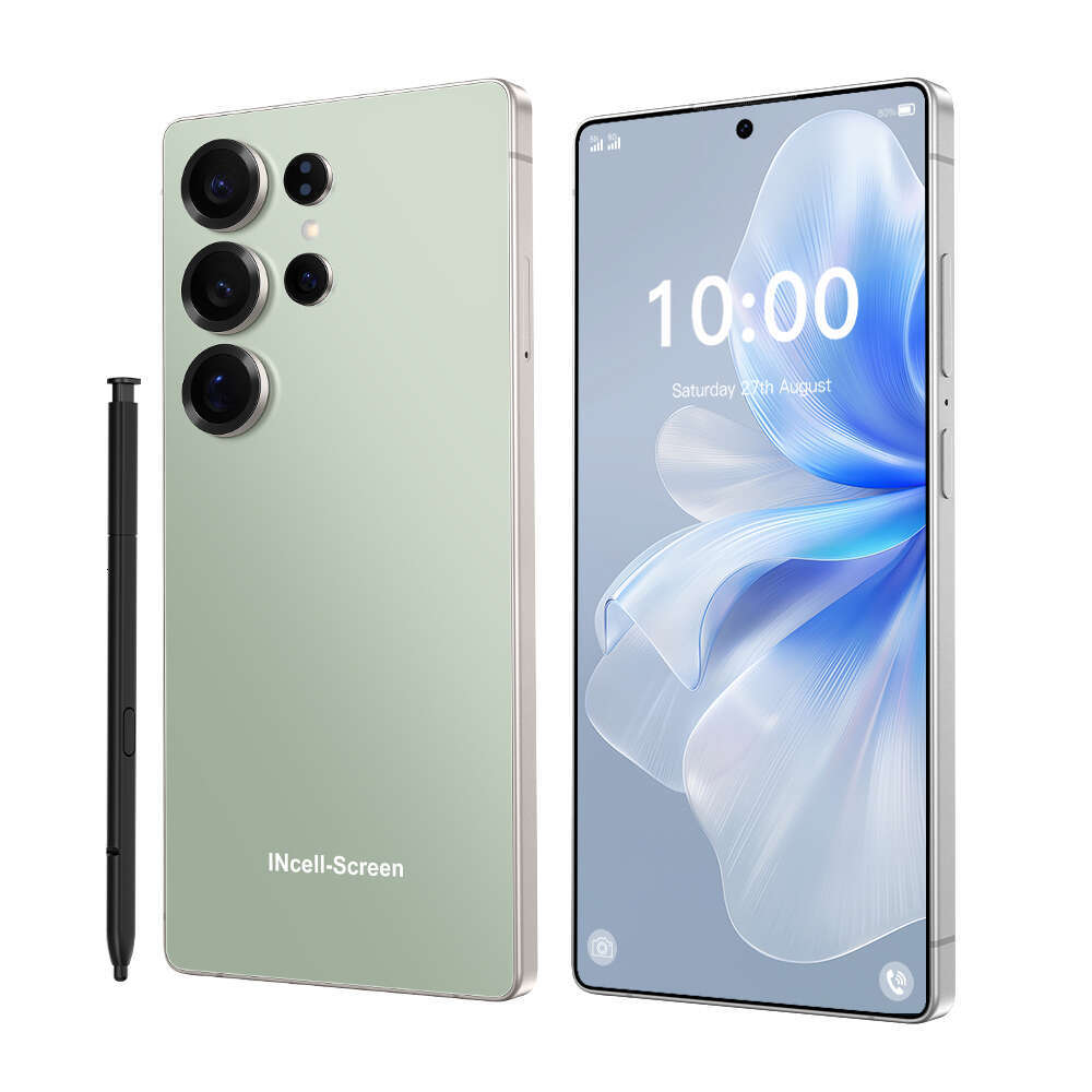 2025 New High-End Cellphones S24 Ultra 7.3 inch HD 16G+1TB Smartphone 5G Dual Sim Face Unlocked Android 14 8000mAh Global version Multi-Language Engli