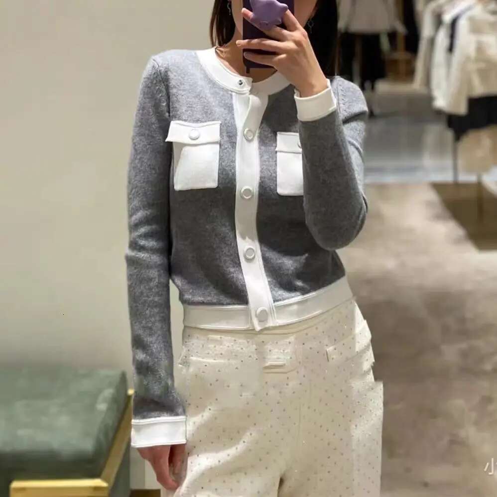 Designer Women's Clothing Design Inspired Knitted Cardigan Jacket High-End Women's Wear Early Spring New French Style Sweaters For Women Fas