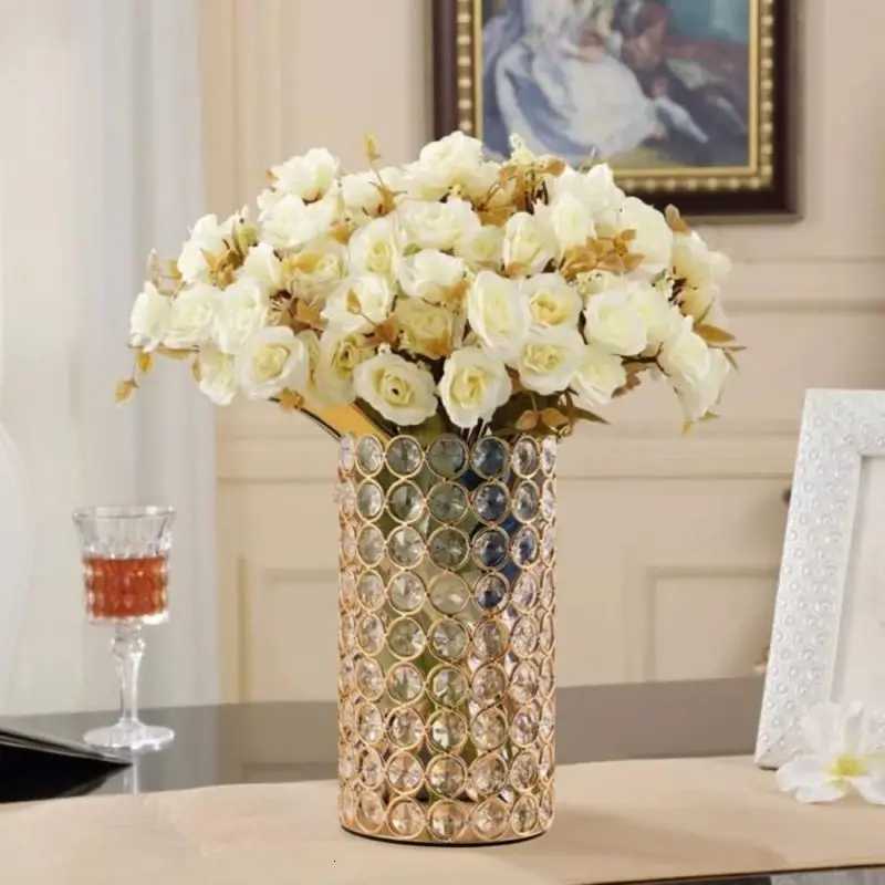 Crystal Glass Flower Vase For Wedding Centerpieces Luxury Plant Pot Living Room Home Hotel Dining Table Decor C251124