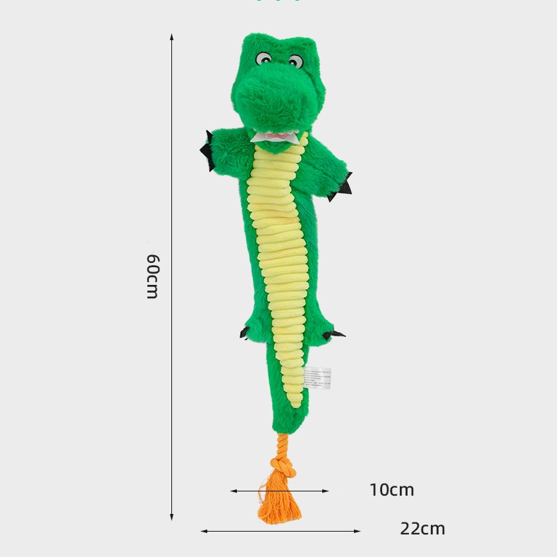Dog Tug Toys, No Stuffed Animal Dog Chew Toy, Cute Puppy Squeaky Dogs Plush Toys with Crinkle Paper for Small, Medium, Large Breed Dog Supplies E43