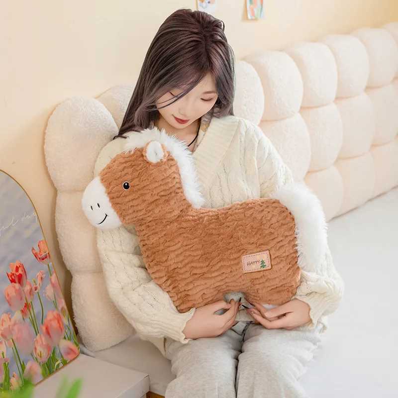 2026 Chinese New Year Horse Mascot Pillow Cute Little Plush Horse Dolls Sofa Seat Cushion Bed Throw Pillow Spring Festival Gift G251124