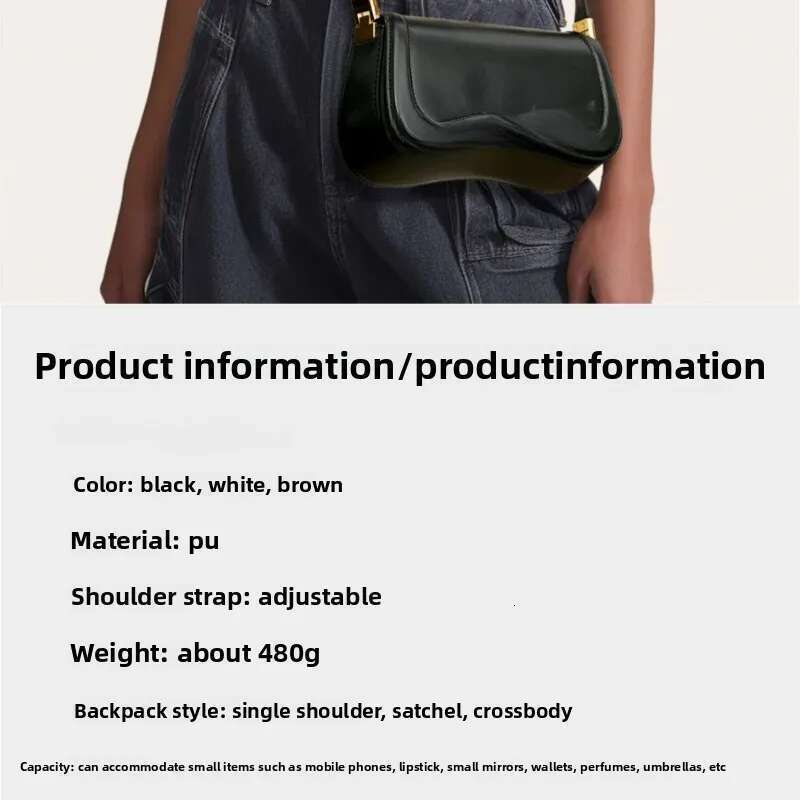 JP Saddle Women's Fashion Retro Adjustable Underarm Crossbody Bag