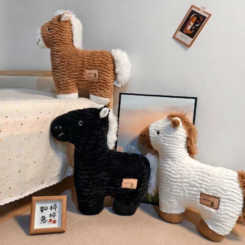 2026 Chinese New Year Horse Mascot Pillow Cute Little Plush Horse Dolls Sofa Seat Cushion Bed Throw Pillow Spring Festival Gift G251124