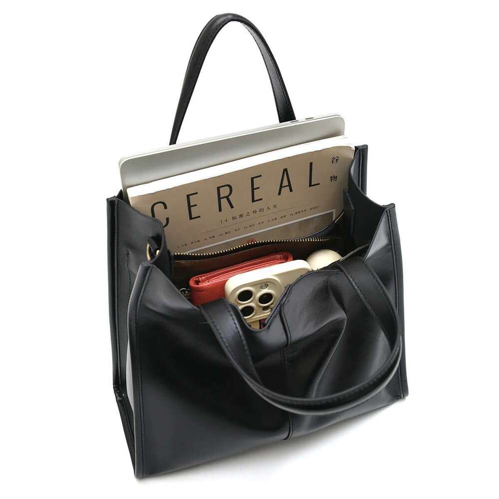 Designer Bag Minimalist Vintage Genuine Leather Tote Women Classic Top-Handle Bag Large Capacity Cross Body Shoulder Handbags Business