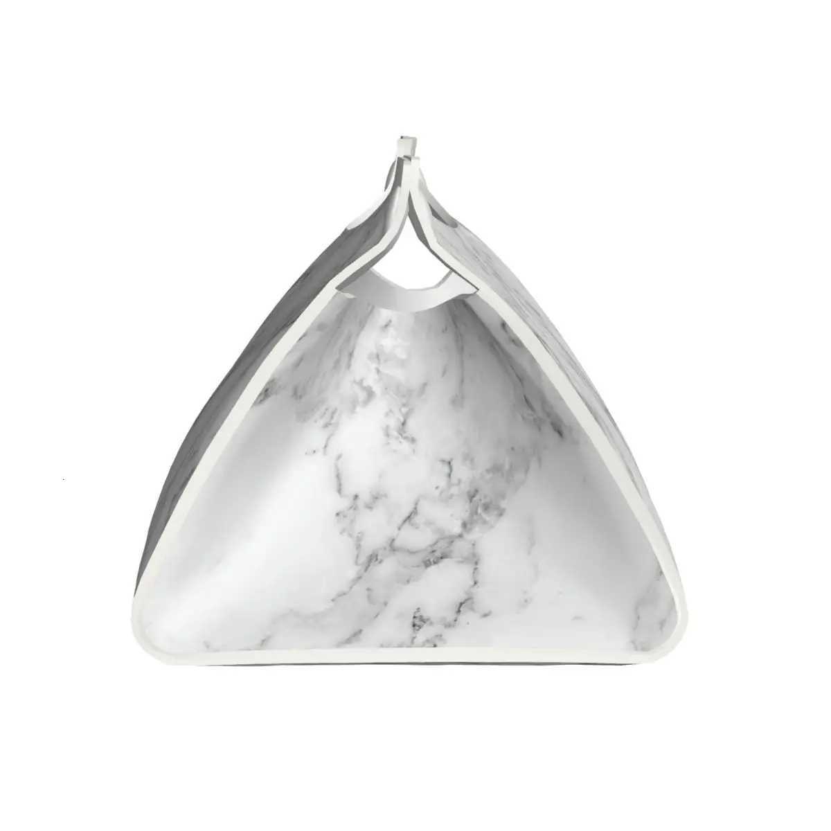 Custom White Gray Marble Pattern Tissue Box Holder Rectangular PU Leather Facial Tissue Box Cover for Car OfficeM251124