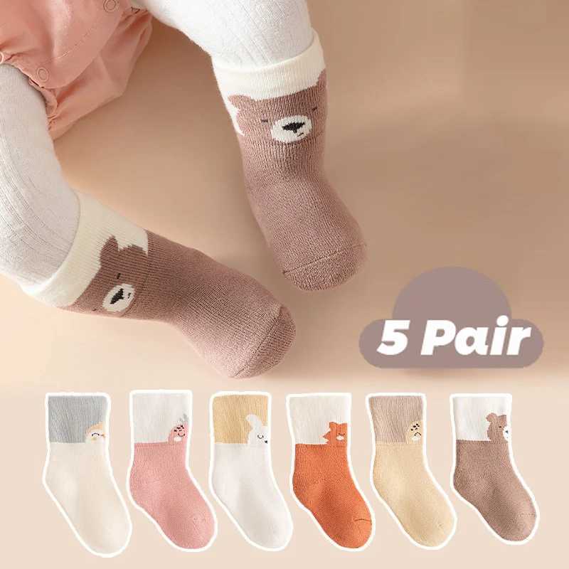 3 Pair CHIldrens SOCKS Winter Warm Thick Cute Boys and Girls Baby Woolen Hoop SOCKS Middle Tube SOCKS G251124