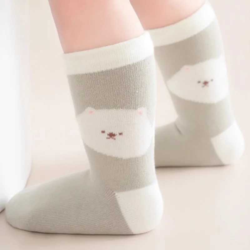 5 Pair Baby Socks for Autumn and Winter Infants 0-5 Years Loose Spring and Autumn Childrens Socks Cute Mid tube Socks G251124