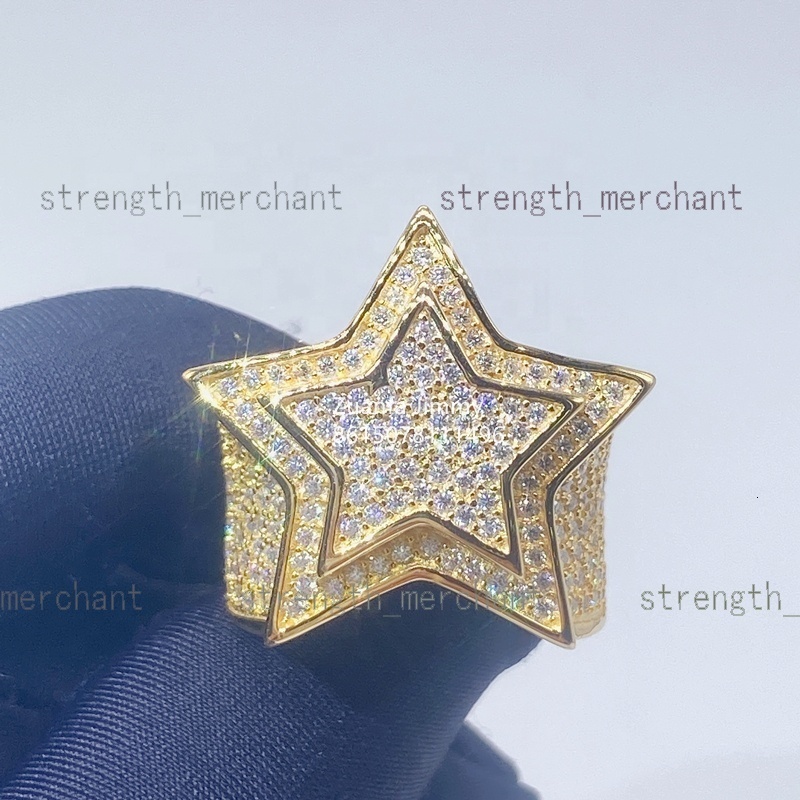 New Arrivals in Stock Iced Out HipHop Rapper Style Pinky Rings