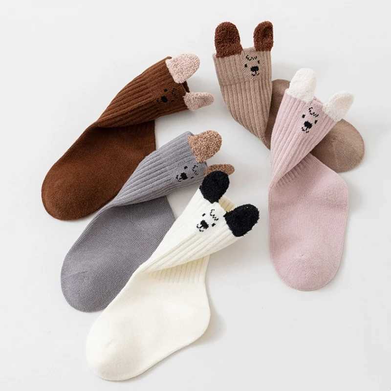 Cute Kids Socks For Girls Boys Soft Cotton Baby Toddler Boy Girl Sock Cartoon Childrens Short Socks Autumn Winter 0-8Years New G251124