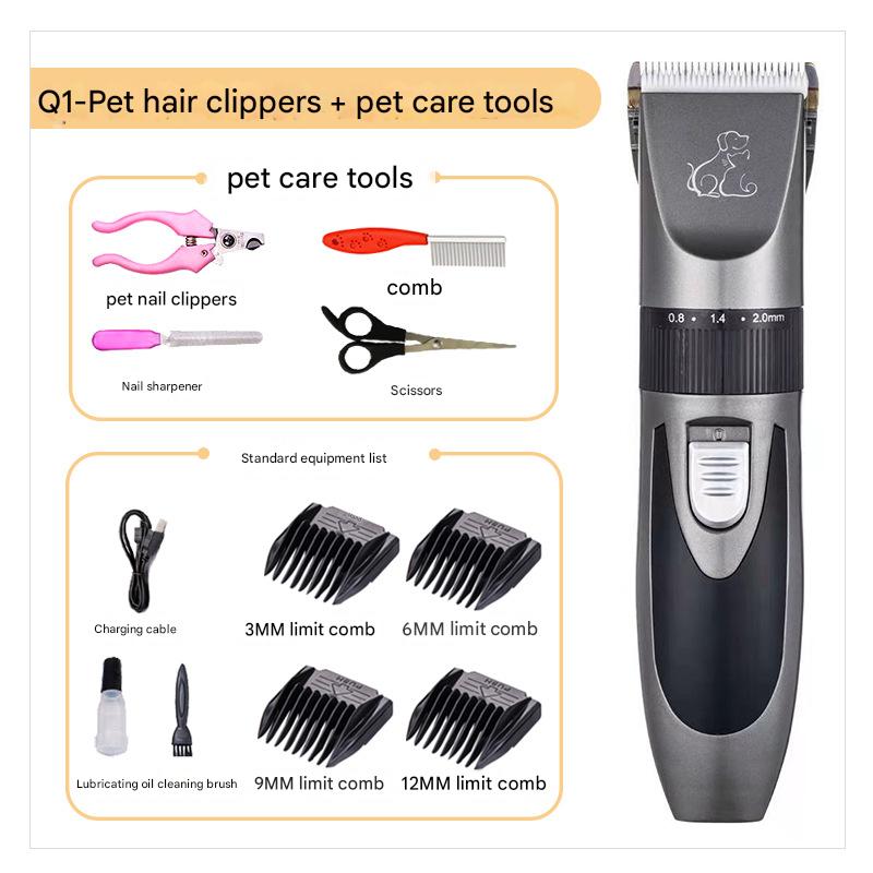 Dog Clipper Low Noise, Dog Grooming Kit with Rechargeable, Dog Shaver Cordless Electric Quiet Hair Clipper Set for Dog Cats Pets - view 4