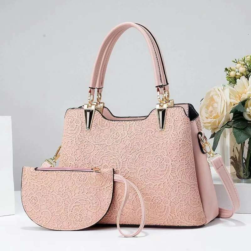 Large -Capacity Temperament Women Bag 2024 New Two -Piece Hand Handbag Fashion Printing Shoulder Crossbody Bags