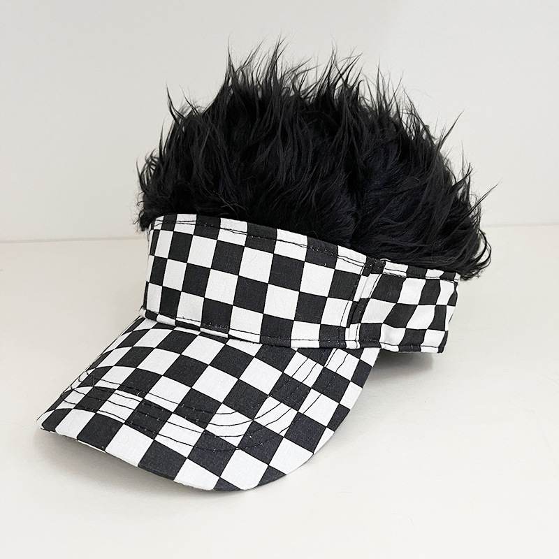 Simulated wig baseball cap Y2K designer beanie bonnet winter hat luxe mens beanie designer winter hat beanie men hats designers women Street personali - view 6