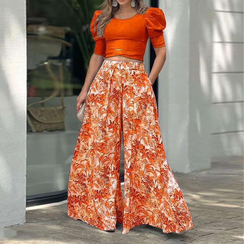Women Sexy Sleeveless Crop Top Print Long Skirt Summer O Neck Female Beach Dress Suits Lady Slim Holiday Two Piece Sets