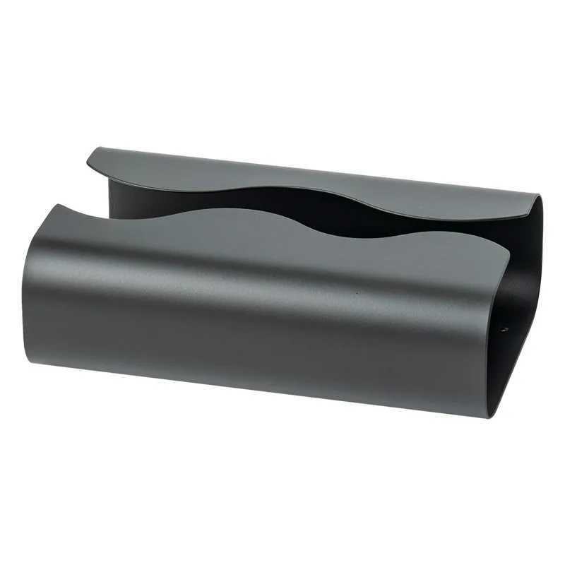 Nordic Home Kitchen Organization Stainless Steel Black Tissue Box Tissue Dispenser Tissue Paper Box Luxury Napkin HolderM251124