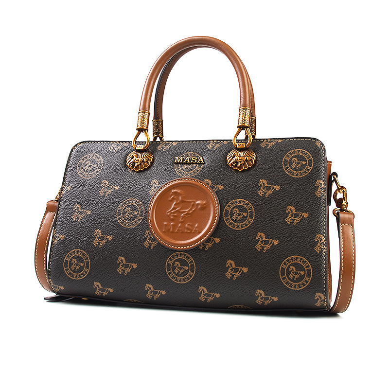 Women's 2025 New Printed Large Capacity Women's Handbag Middle-Aged Mother Bag OEM