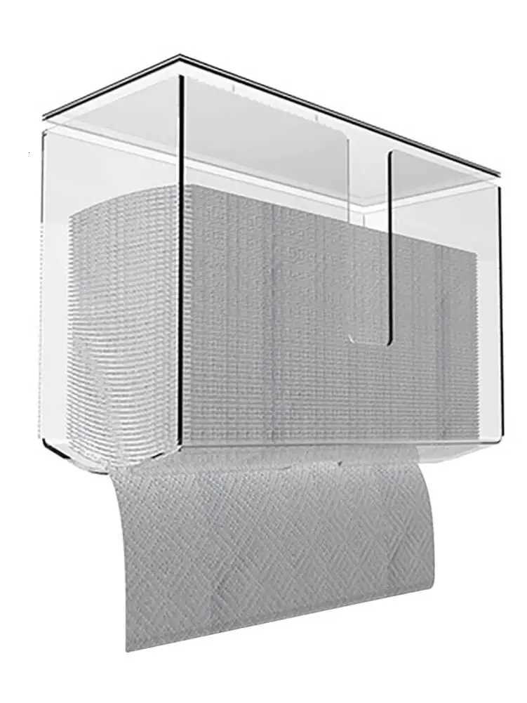 Transparent Kitchen Toilet Paper Holder Storage Rack Roll Paper Holder for Bathroom Rack Tissue Rack Stand Shelf Home OrganizerM251124