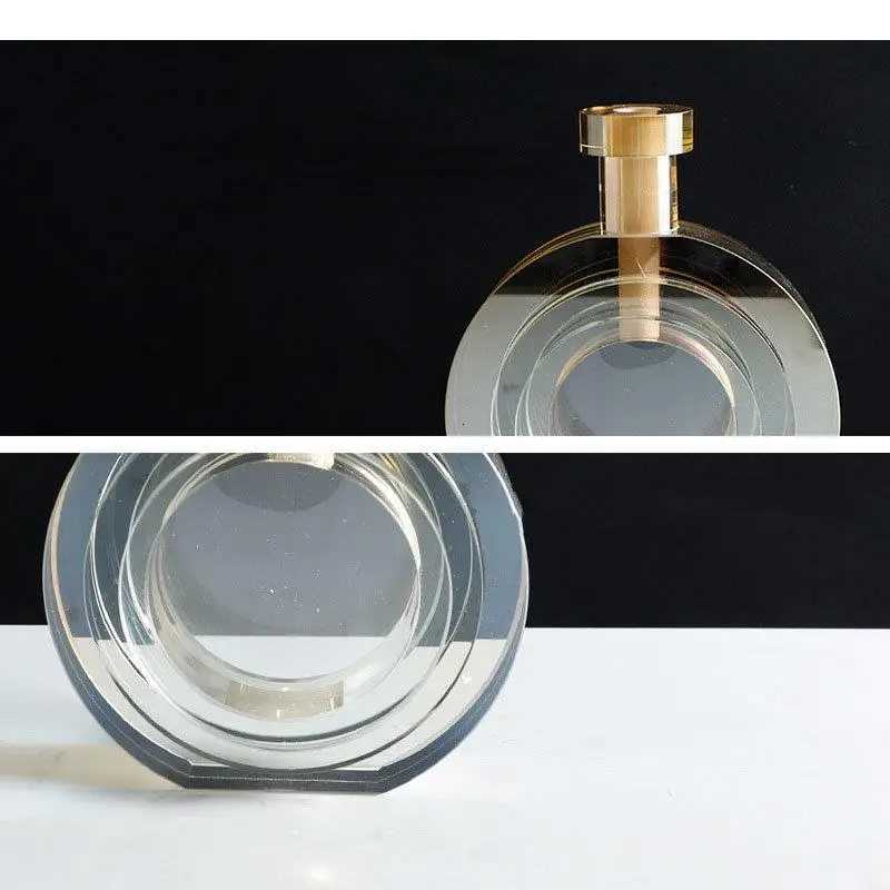 Luxury Crystal Vase Desk Decoration Hydroponics Flowers Pots Decorative Flower Arrangement Modern Decor Floral Vases C251124