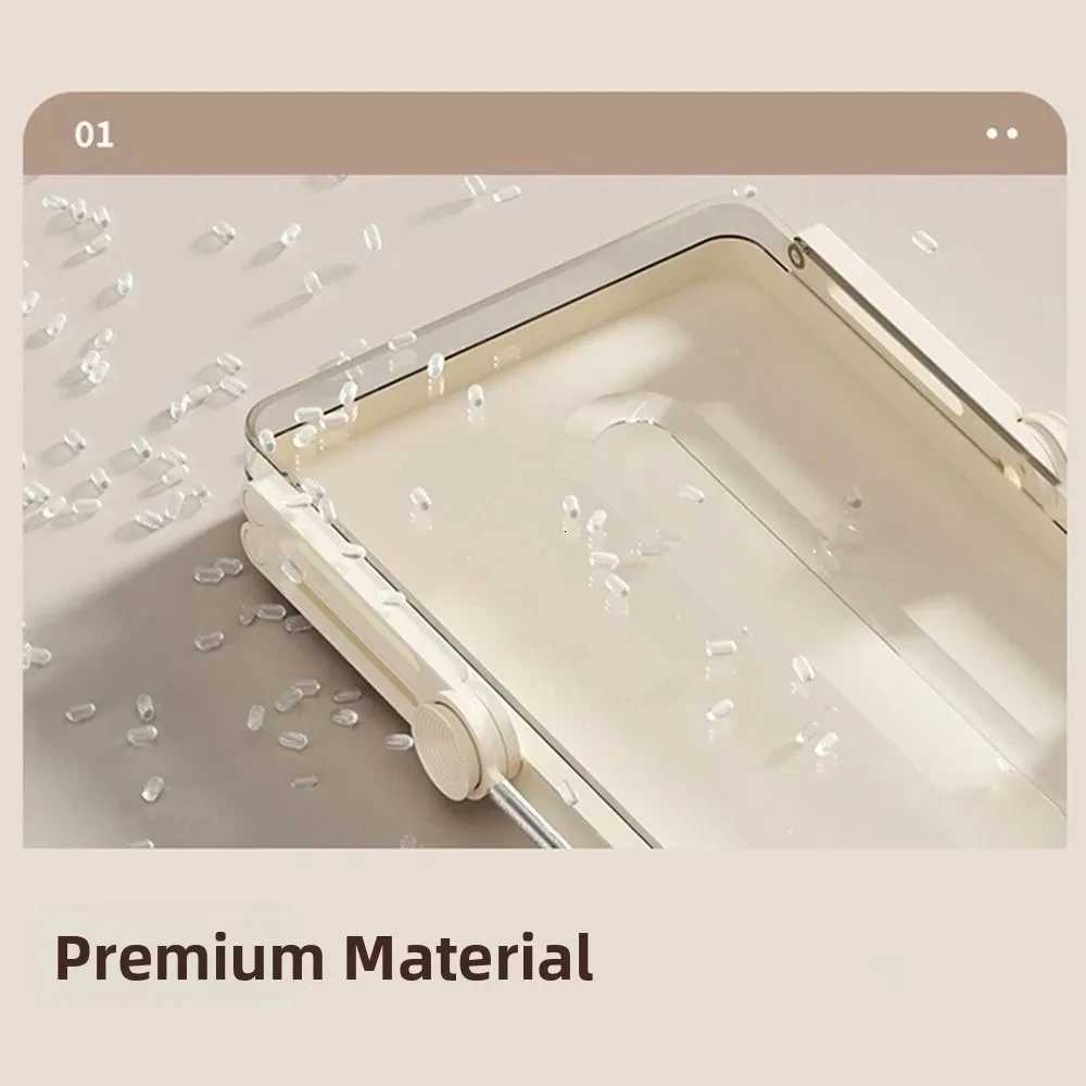 Paper Drawer Storage box Tissue Holder Home Storage Solution Durable Spring SystemM251124