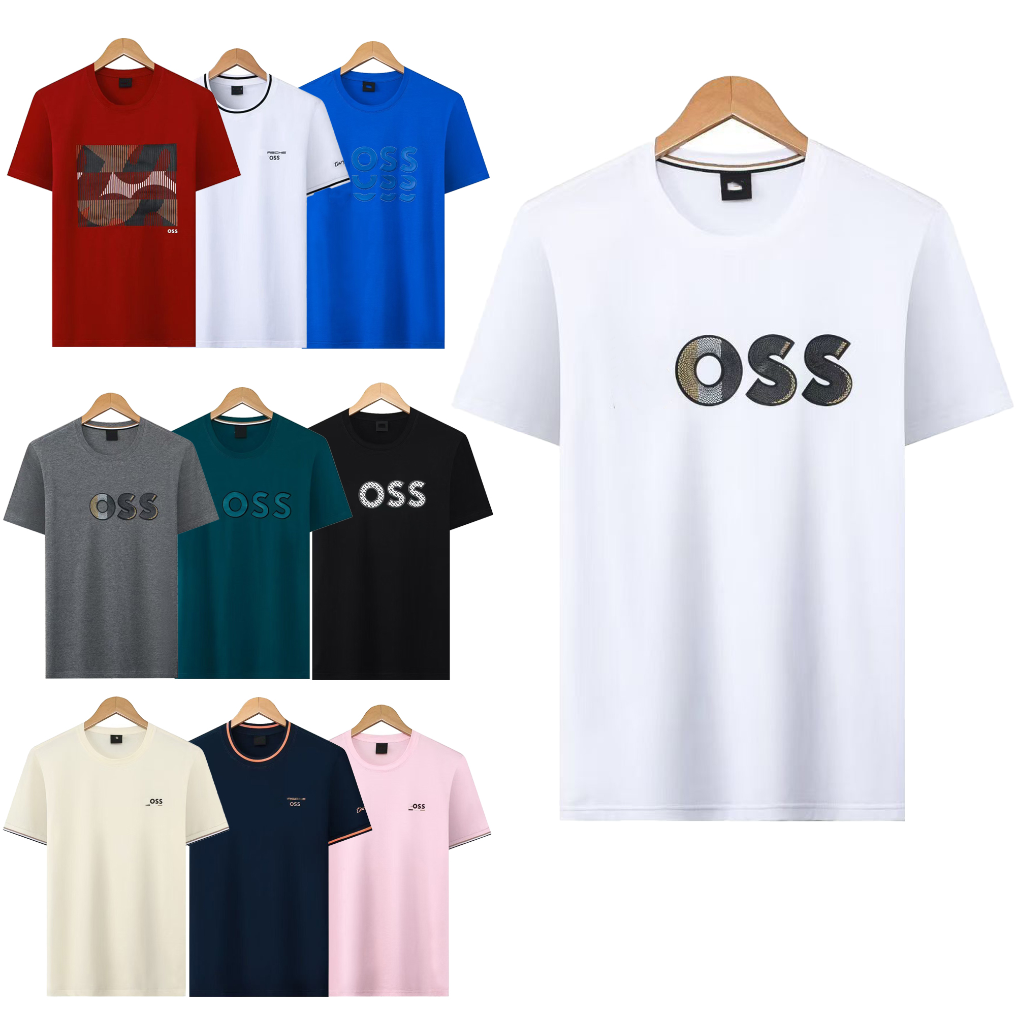 Men's T-shirts Women's shirts Loose cotton short-sleeved T-shirts Casual breathable bottoming tops Summer fashion brand T-shirts