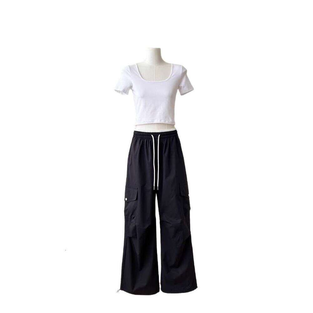 Blue Work Women's Summer Thin American Sport Paratrooper 2025 New Quick Drying Short Casual Pants