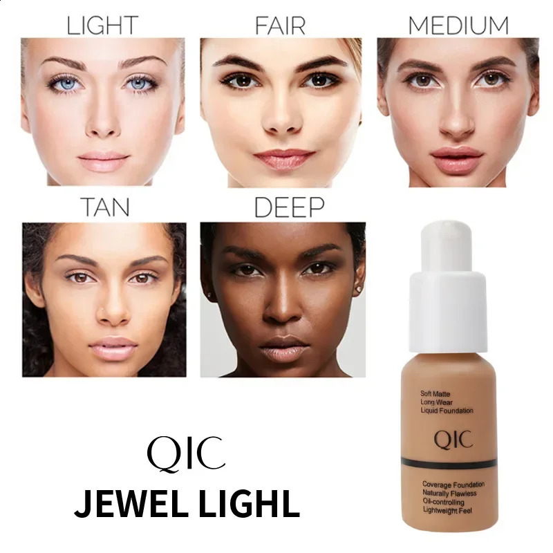 QIC soft matte liquid basic jewelry bright moisturizing oil control wheat veneer BB cream concealer makeup 250415