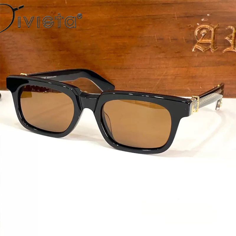 Designer Sunglasses See You in Tea CHR style High Quality Fashion UV400 Square Travel Trendy Men Retro Optical Frame can Customized prescription myopi