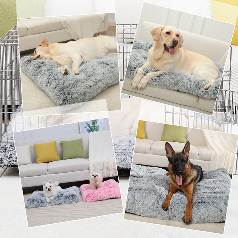 ONLY Cover Dog Bed Covers Replacement for Dogs Medium Large Dogs Bed External Covers DIY Dog Cushion for Rectangular Foam Bed Removable Washable Pet B