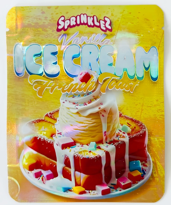 mylar bag holographic laser resealable foil pouch zipper baggies 1/8oz food storage packaging for snacks candy cookies nuts tea coffee 4*5 inch 200pcs