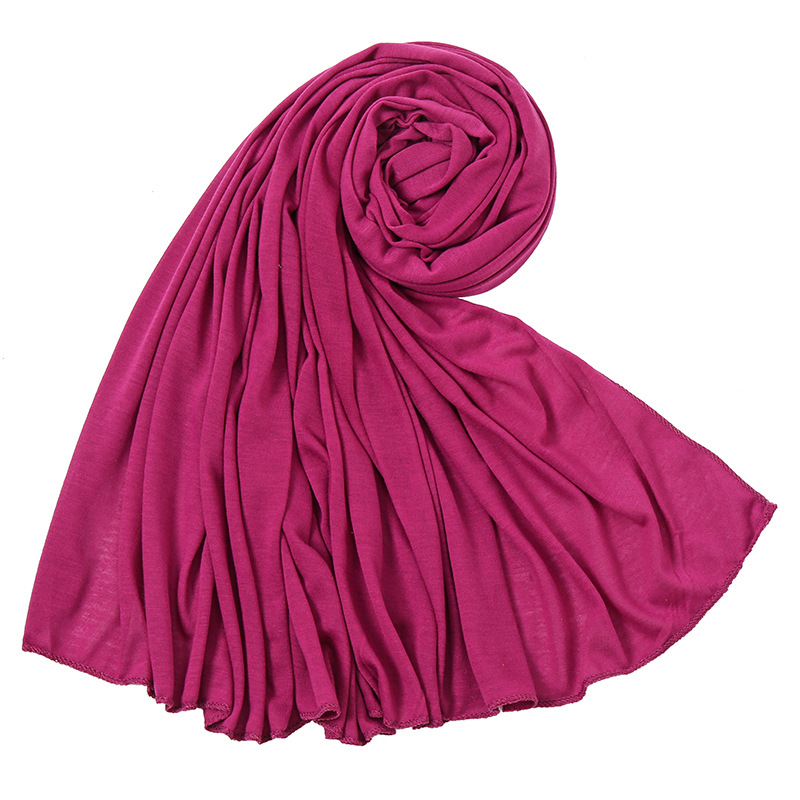 K504 Solid color ladies' sweat cloth head scarf Autumn and winter high quality mercerized cotton windproof and sandproof scarf headscarf BS82