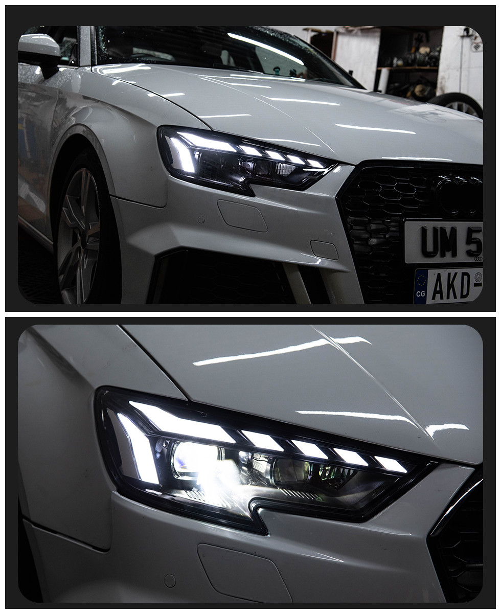 Headlight For Audi A3 8V 20 13-20 21 S3 RS3 Sedan Hatchback LED Auto Headlight Assembly Upgrade RS5 Style Design