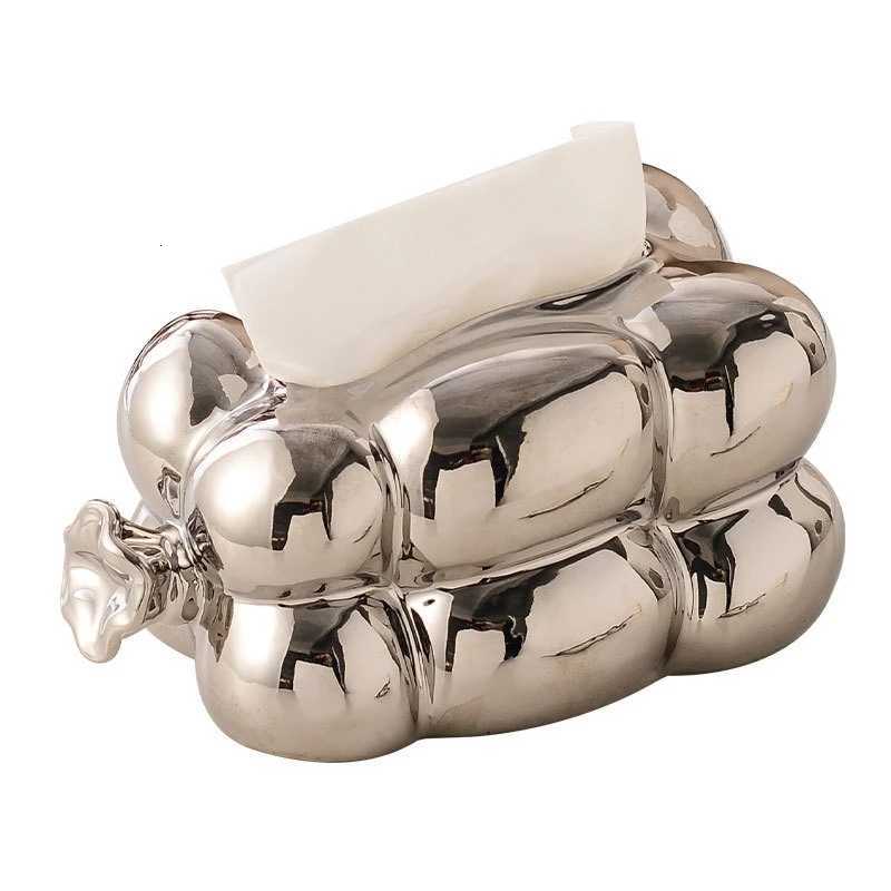 Light Luxury Ceramic Tissue Box Napkin Holder Living Room Desktop Storage Decoration Home Decor ArtM251124