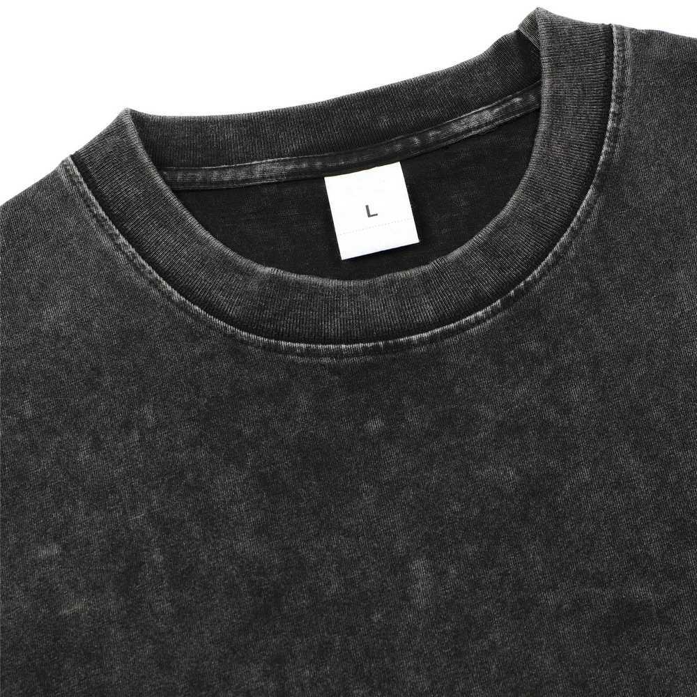 100% pure cotton acid washed vintage Lady Gaga chaotic T-shirt fashion aesthetic T-shirt unisex vintage mineral washed T-shirt w25042462XW