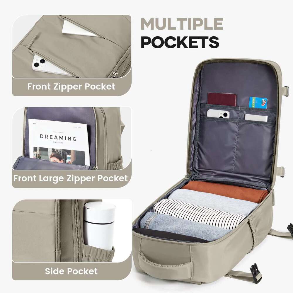 Designer bag Travel 40x20x25 Ryanair Fashion Laptop Women Waterproof backpack Cabin Carry ons Notebook Backpack School Bag