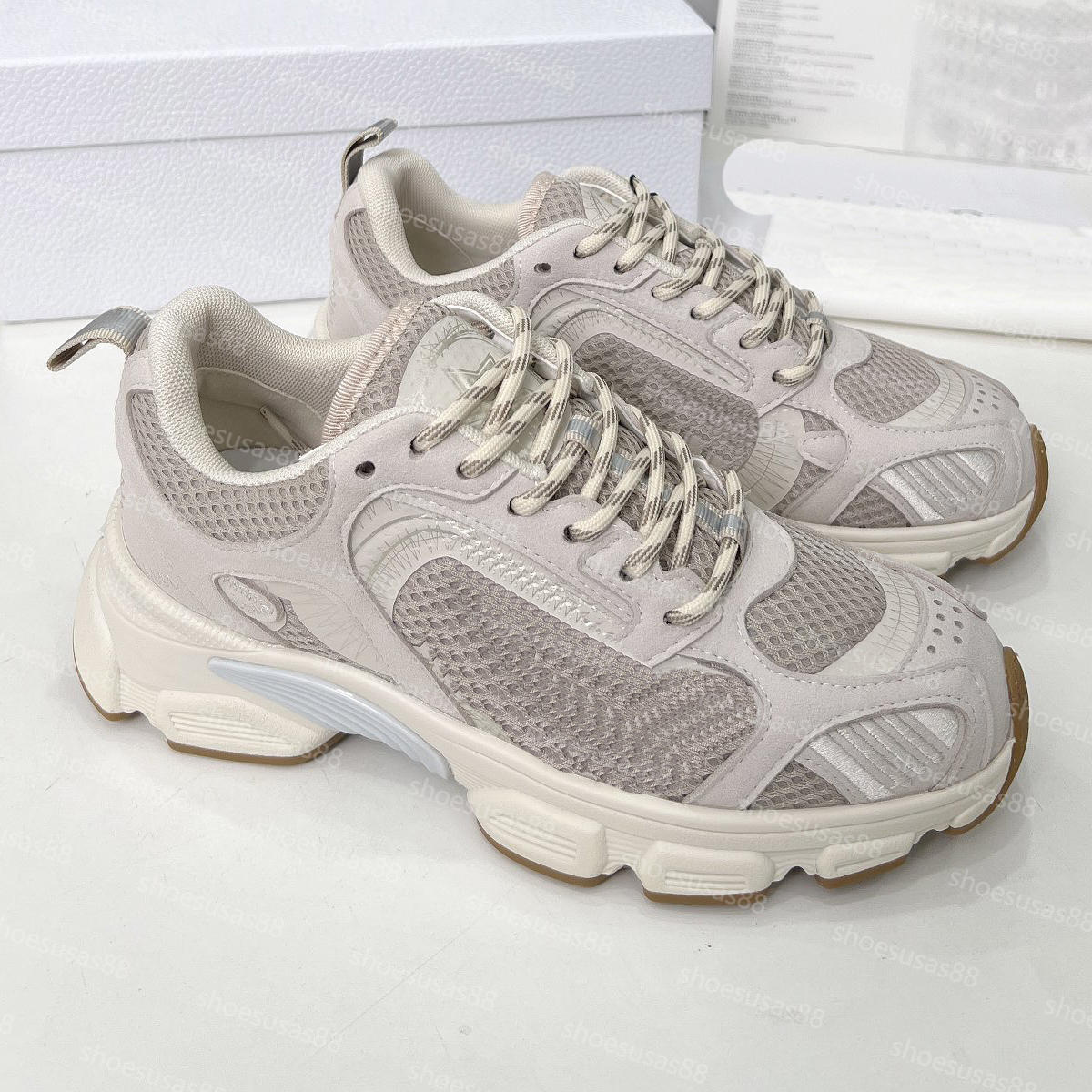 High-Top Chrono Sneakers Desginer Casual Shoes Women Sneaker Winter Fur Trainer Shoe Size 35-42