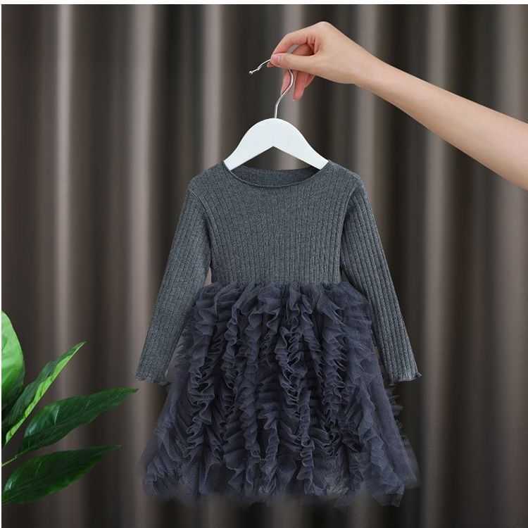 2025 Summer Dress New Childrens Clothing for Girls and Babies Princess Gauze Dress Stylish Fluffy Patchwork Cake Skirt Summer Dress Y250423vthj
