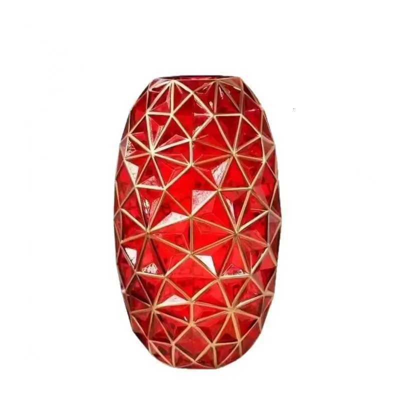 Light Luxury Nordic Glass Vase Home Living Room Decoration Modern Handicrafts Vase C251124