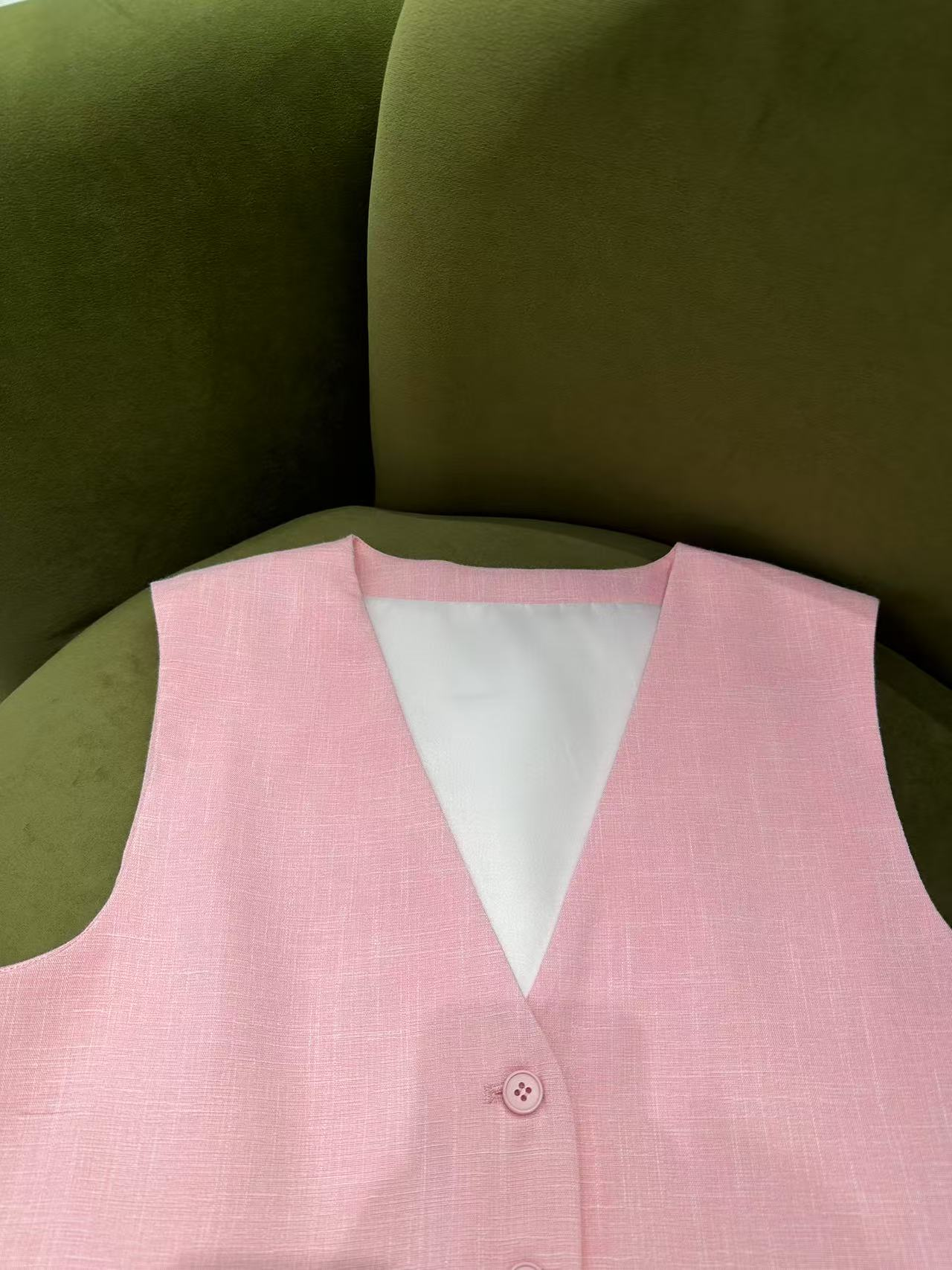 Womens Vest suits dress Vogue Paris Fashion Week Show Customized Fashion Tailored order.M005