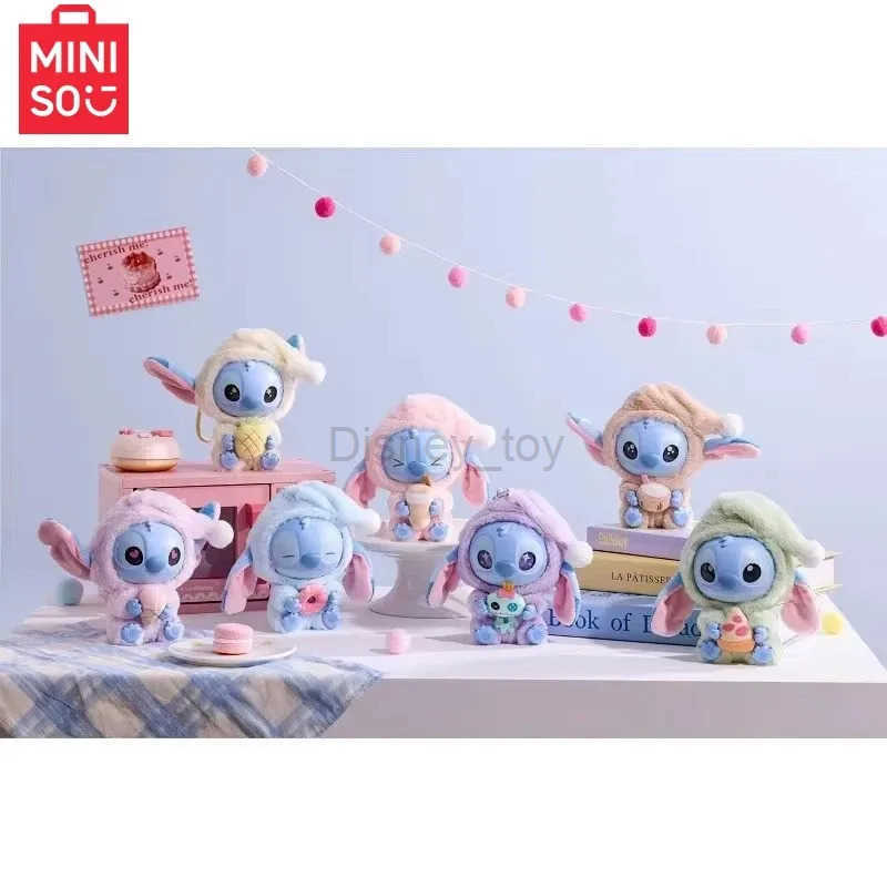 Disney toys New Miniso Disney Sewing Machine Bedtime Eating Series Vinyl Blind Box Pendant Cute Doll Mystery Box Toy Adult Gift Y250424