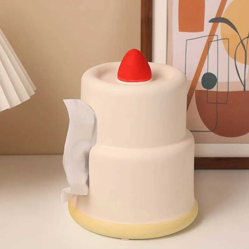 Ceramic Tissue Box for Living Room Dining Table Paper Drawer Creative Birthday Gift Desktop Decoration for GirlsM251124