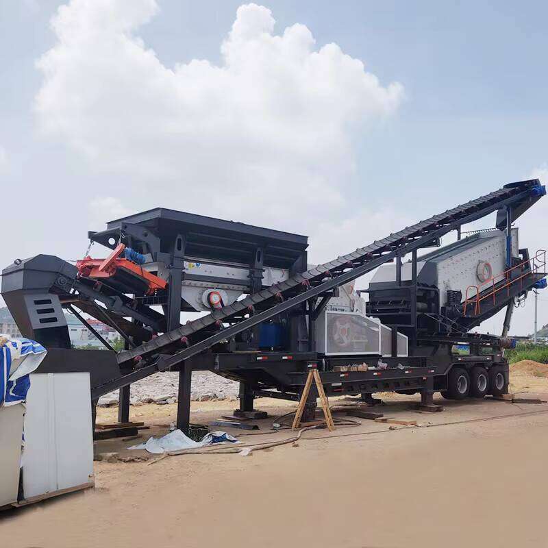 Construction Waste Recycling Mobile Crusher, Portable Stone Product Line Quartz Mobile Crushing Machine