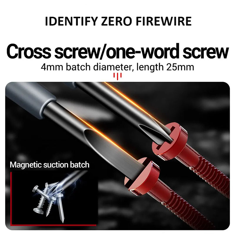 2Pcs/set Electrician Magnetic Test Screwdriver AC Non-contact Induction VoltageTest Pen Tester Word/Cross Screwdrivers Hand Tools